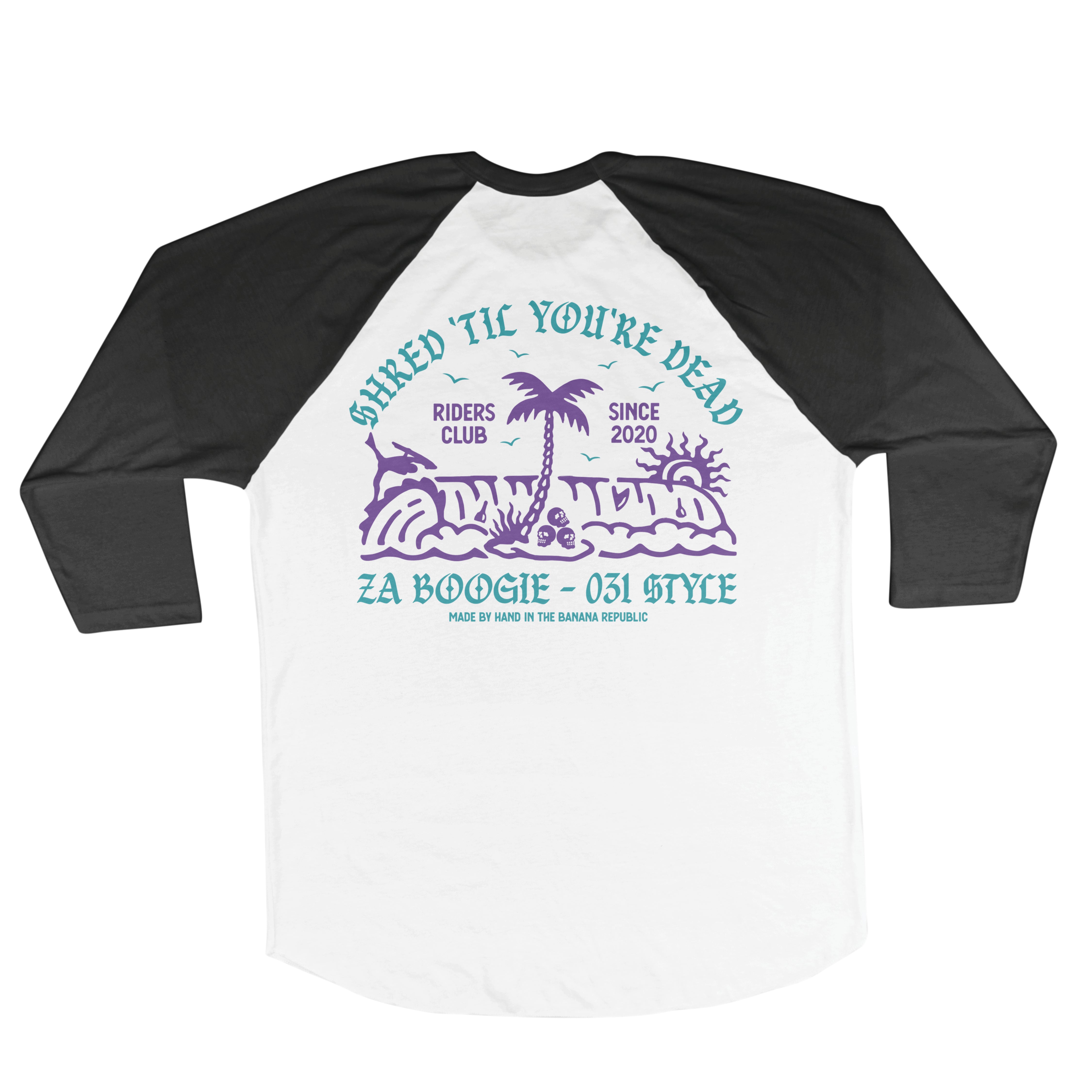 Shred 'Til You're Dead Raglan Tee