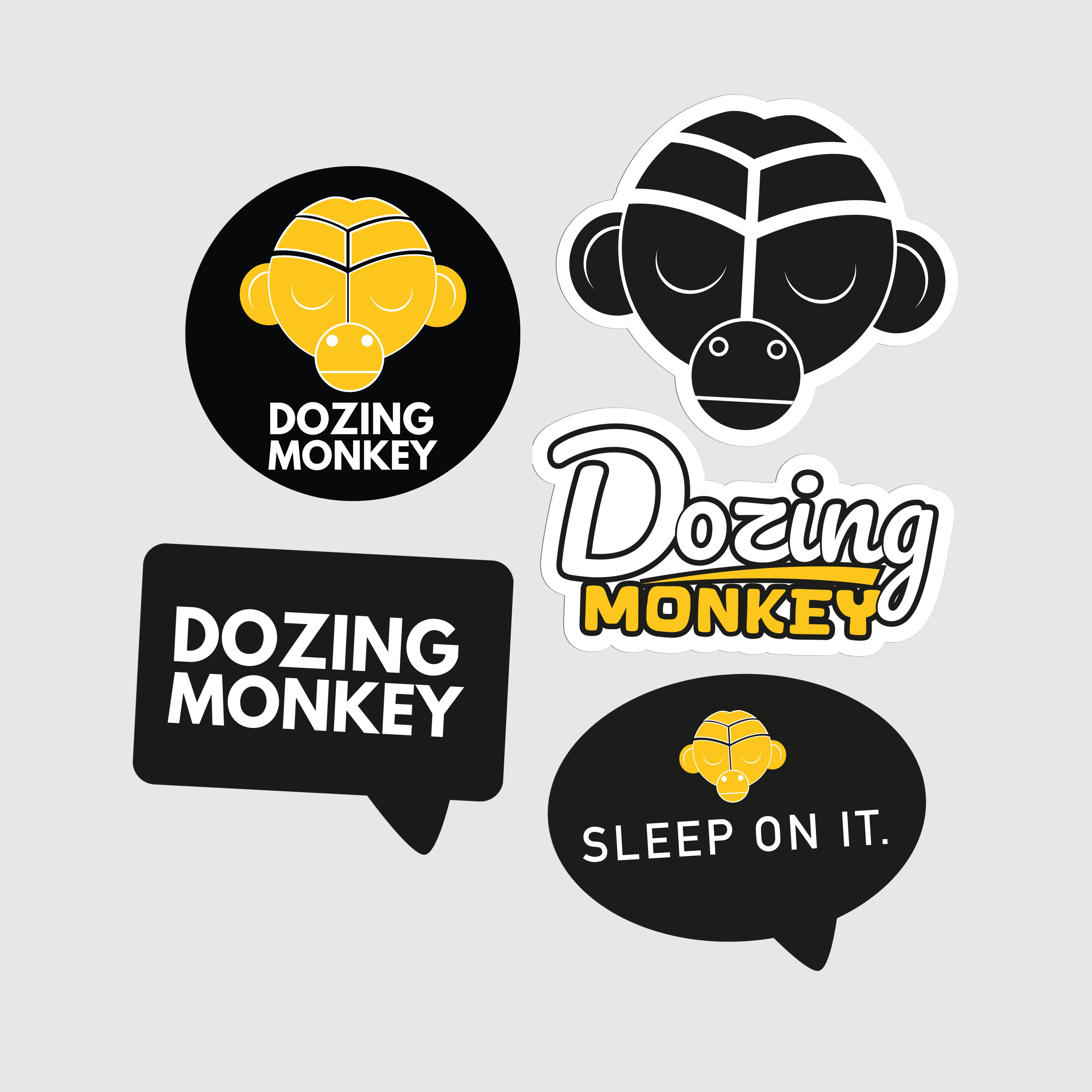Dozing Monkey Sticker Pack