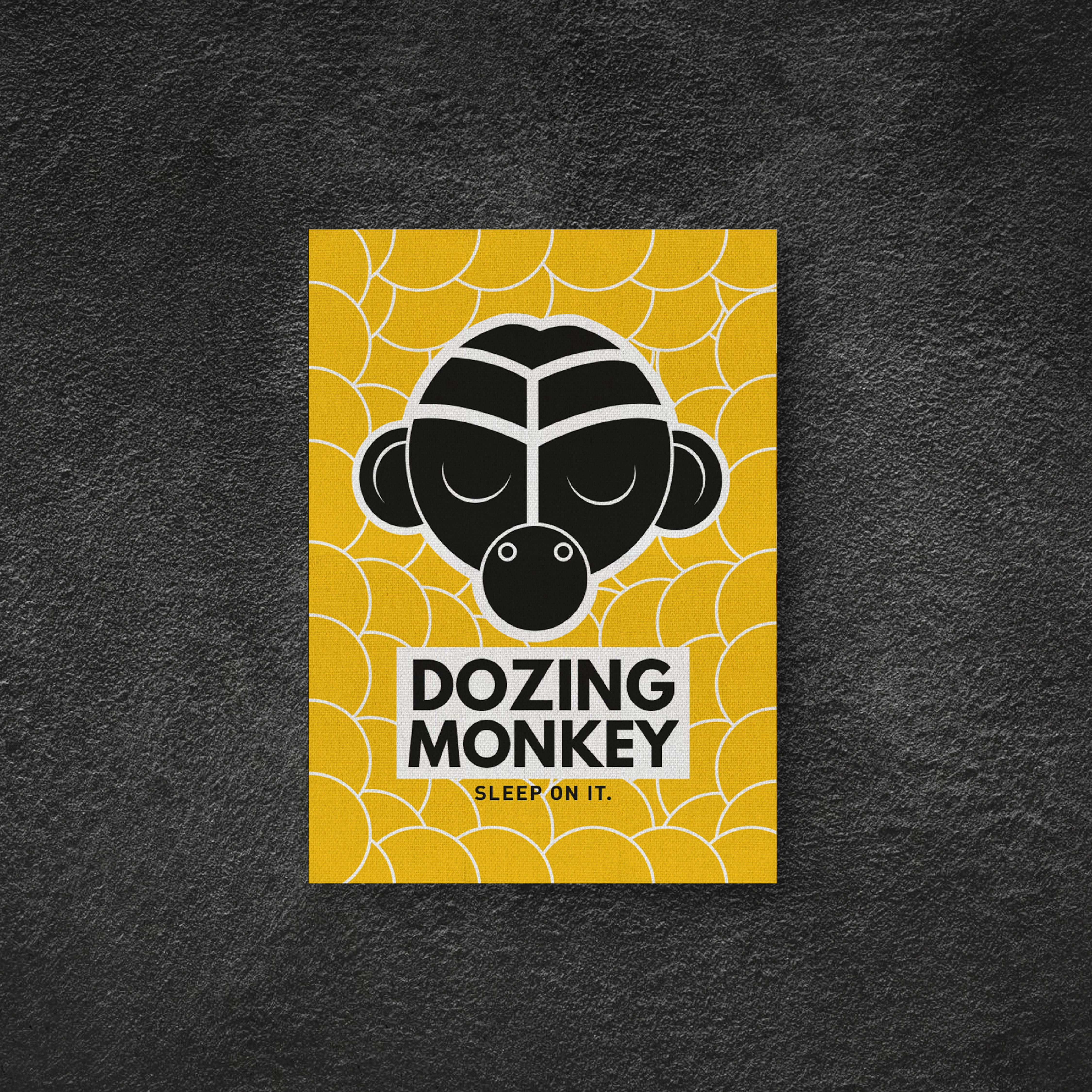 Dozing Monkey Canvas Print