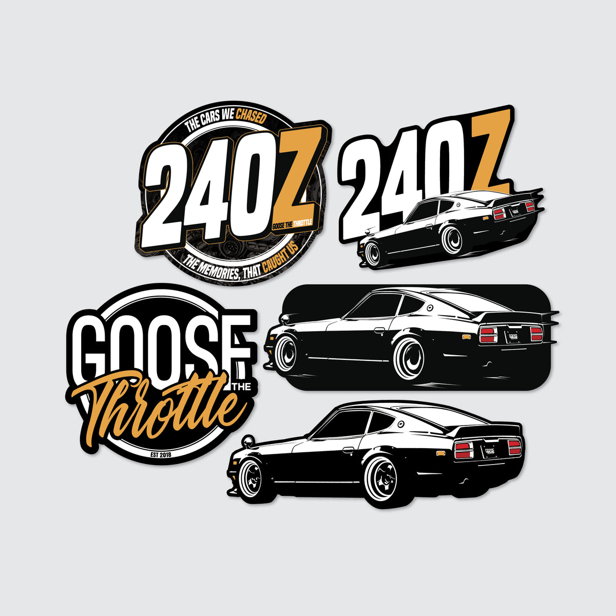 GTT 240Z Sticker Pack