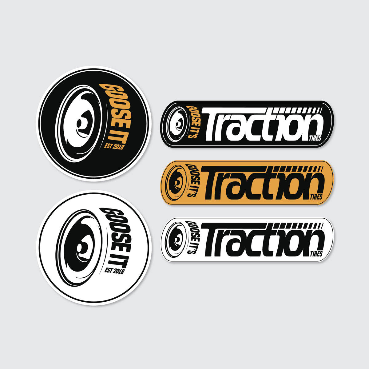Goose It's Traction Tires Sticker Pack