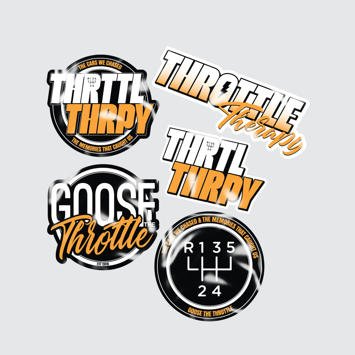 GTT Throttle Therapy Sticker Pack