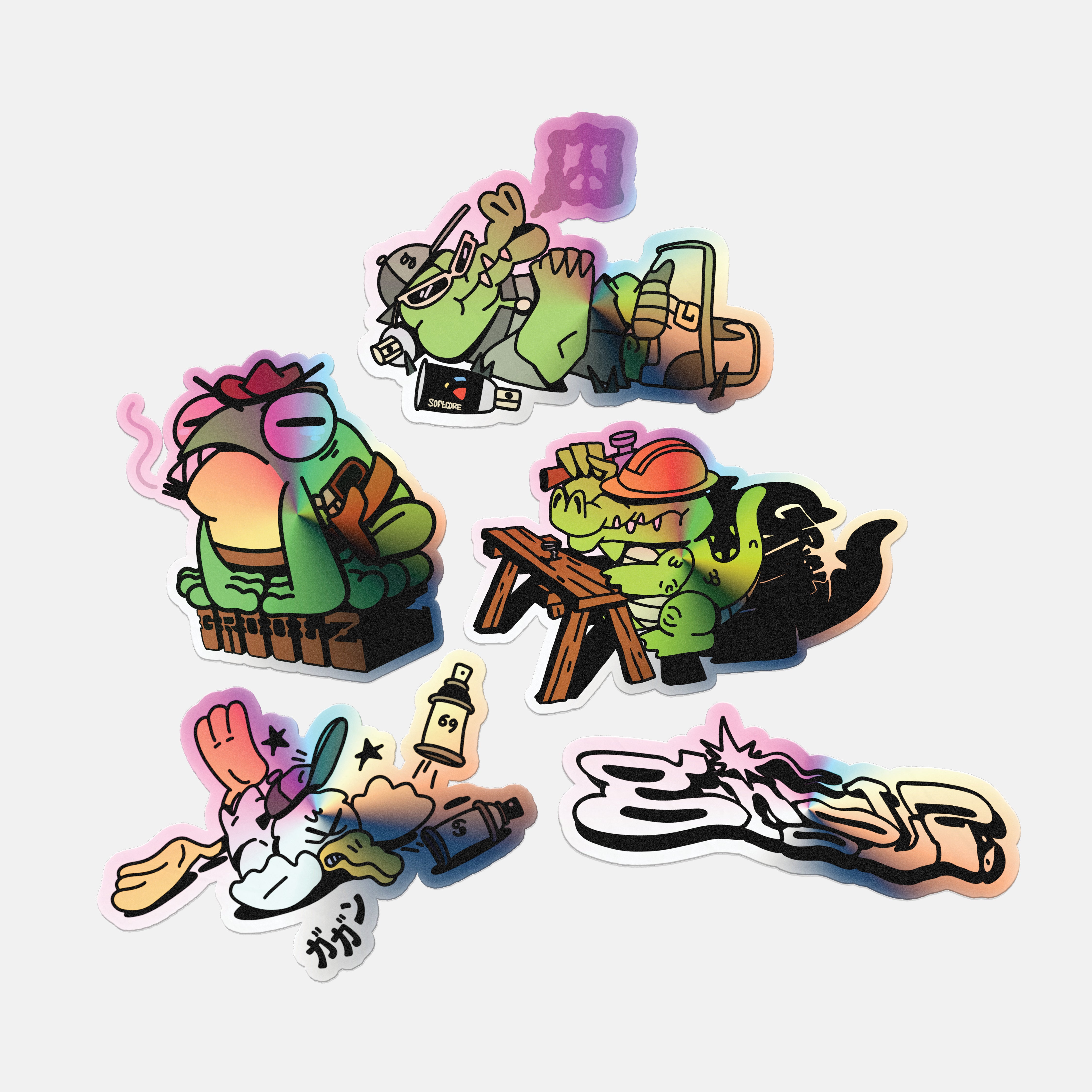 Groolz On The Clock Sticker Pack