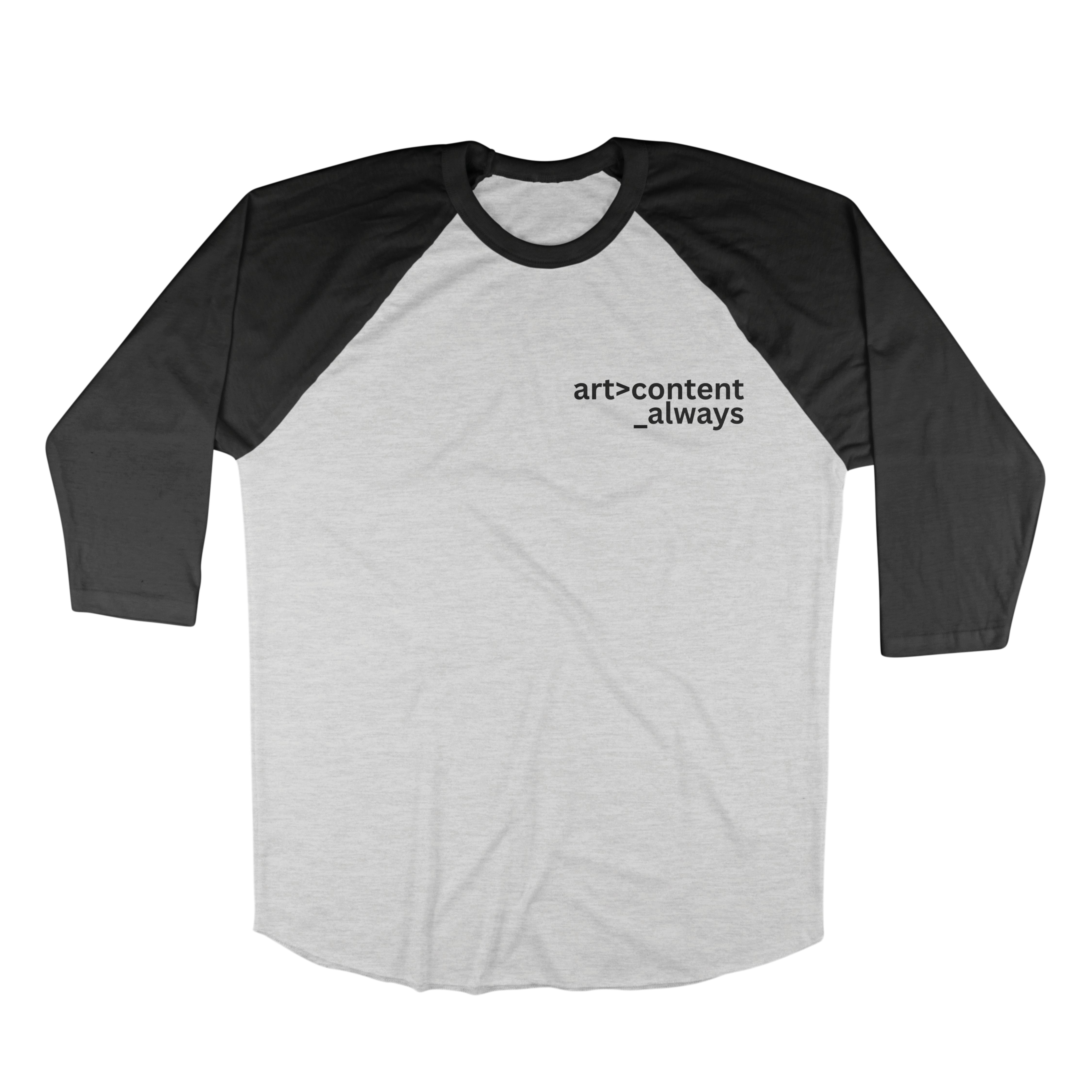 Art v Content Raglan Tee