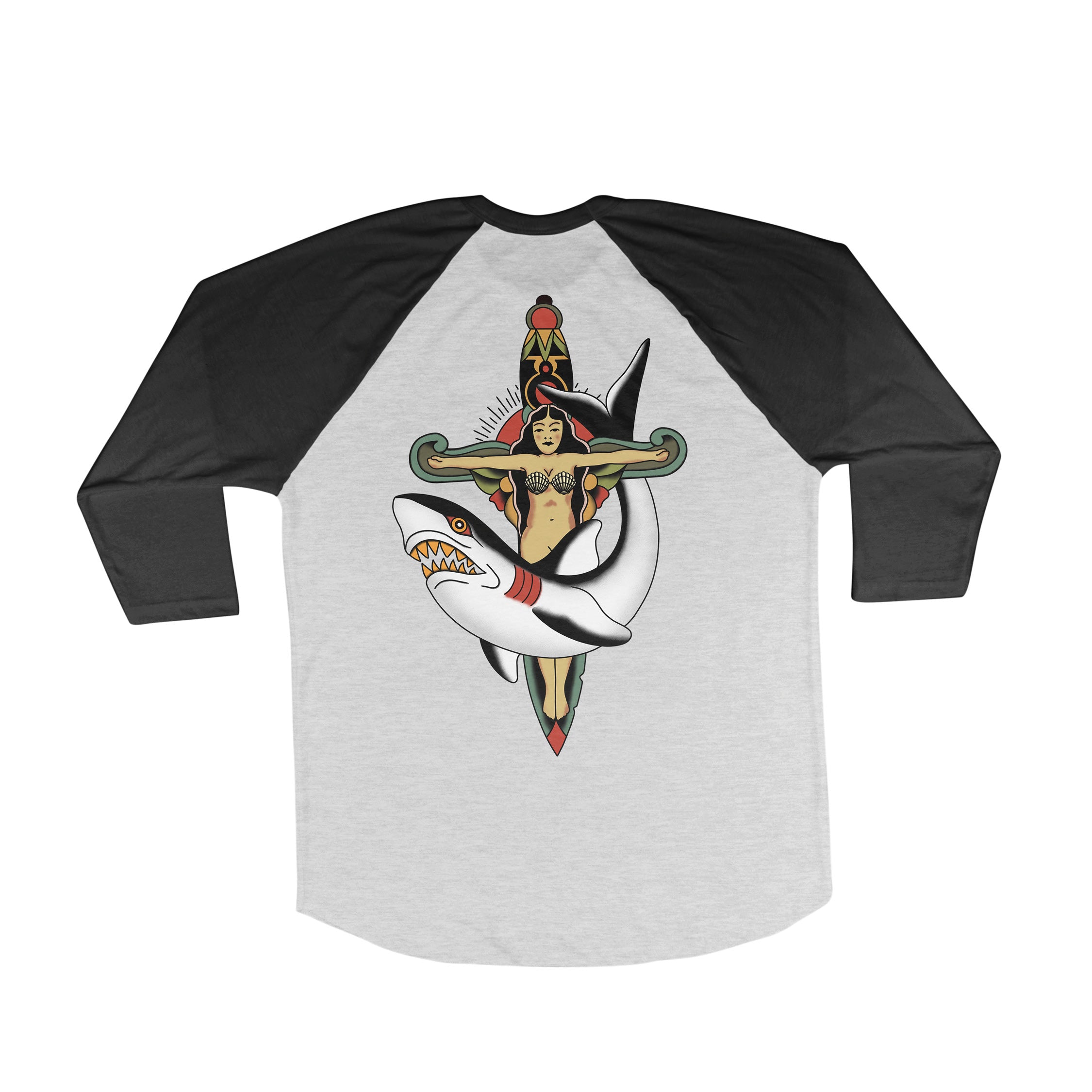 Shark Lady Raglan