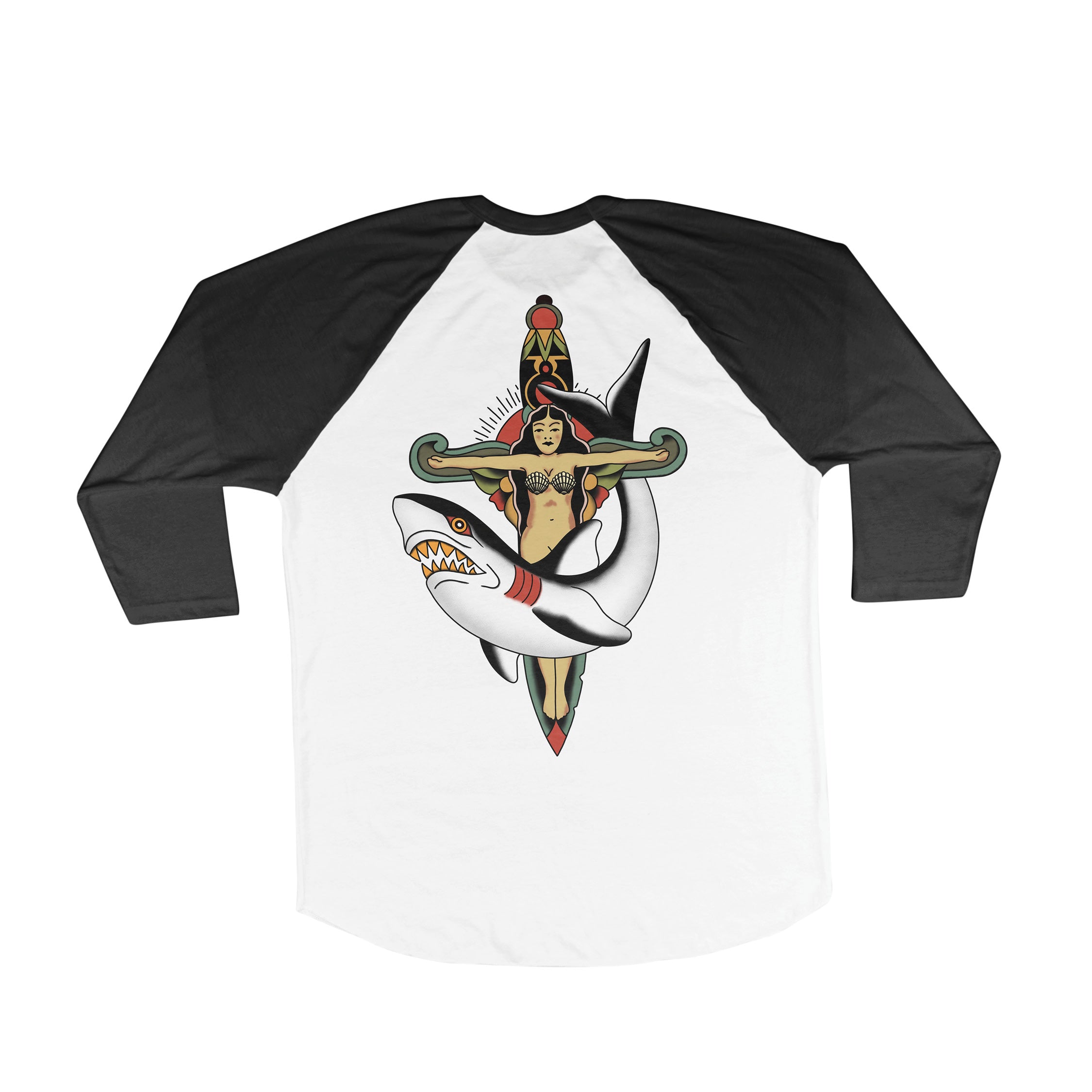 Shark Lady Raglan