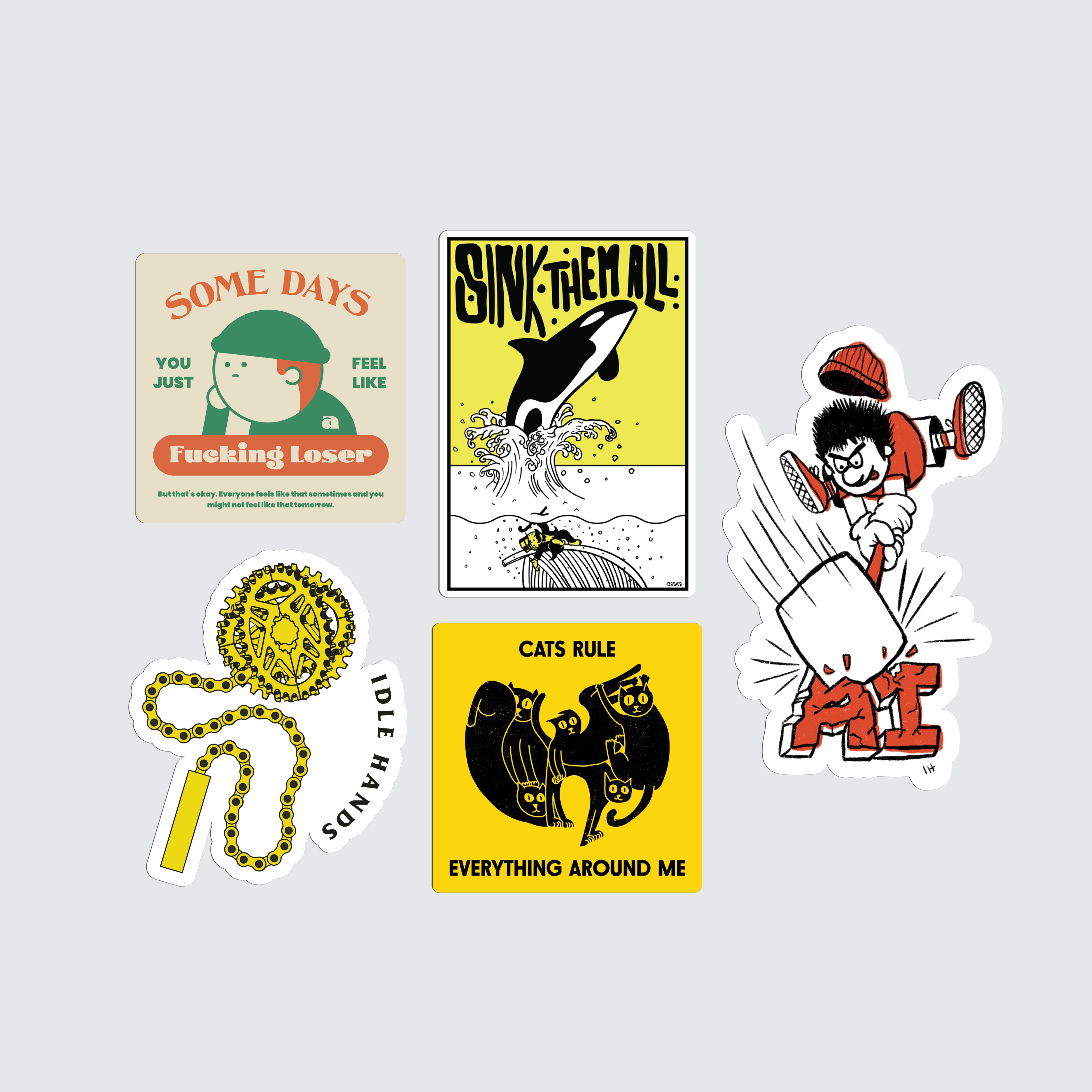 Idle Hands Sticker Pack