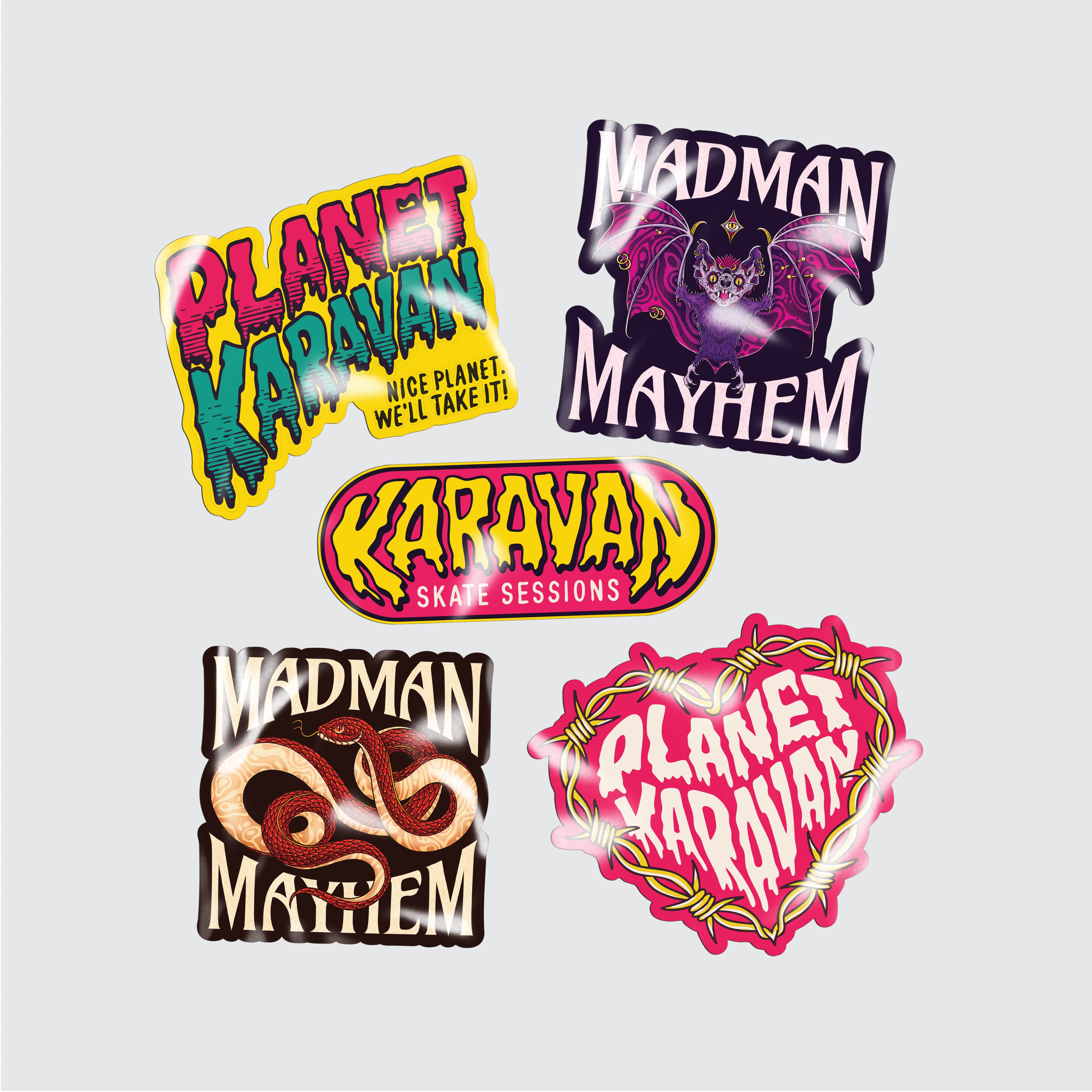 Planet Karavan Sticker Pack