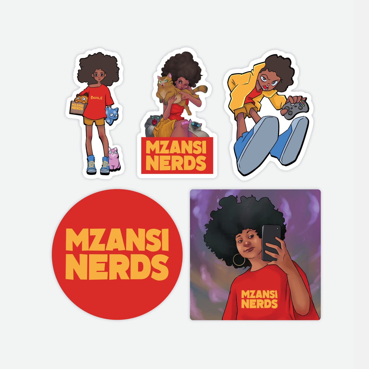 Mzansi Nerds Sticker pack
