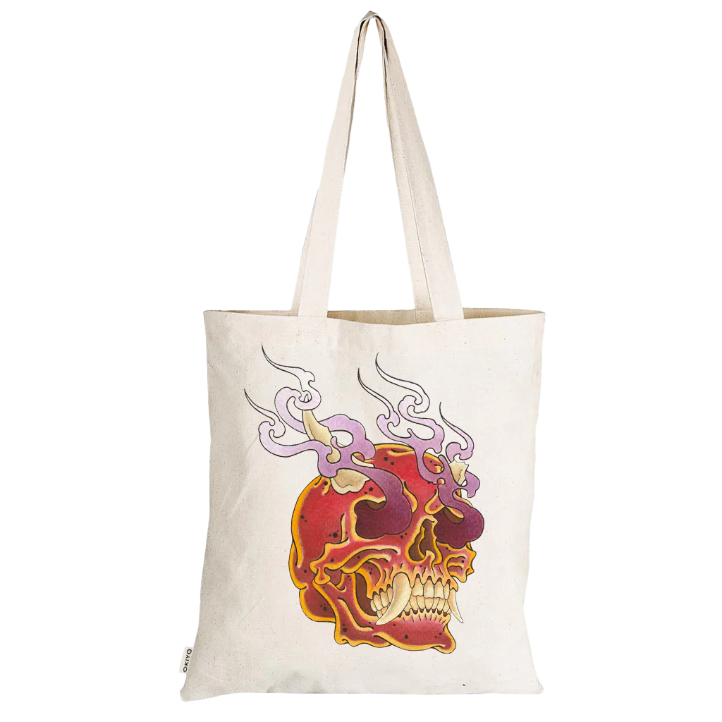 Horned Skull Tote