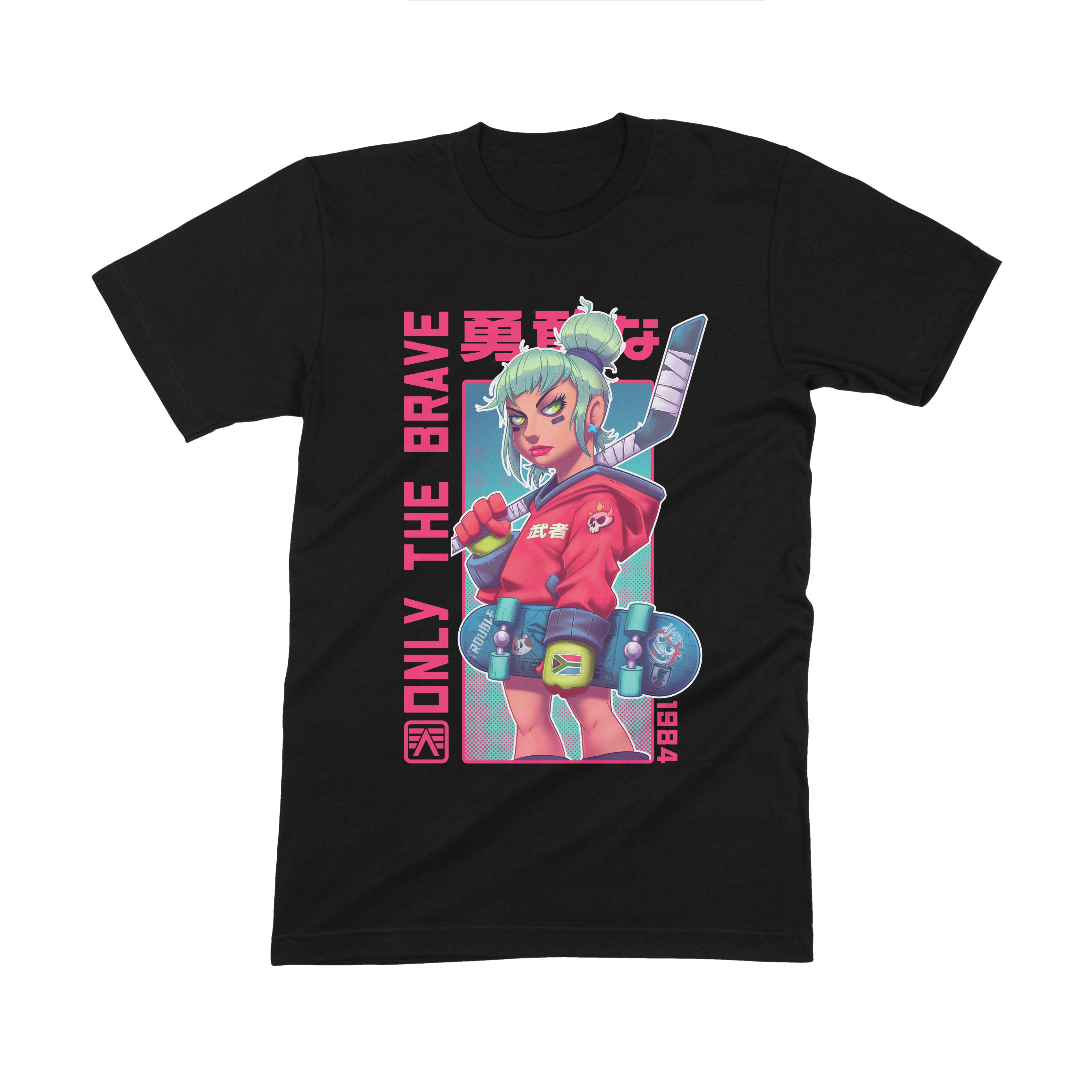 Skating Zombie Girl Tee