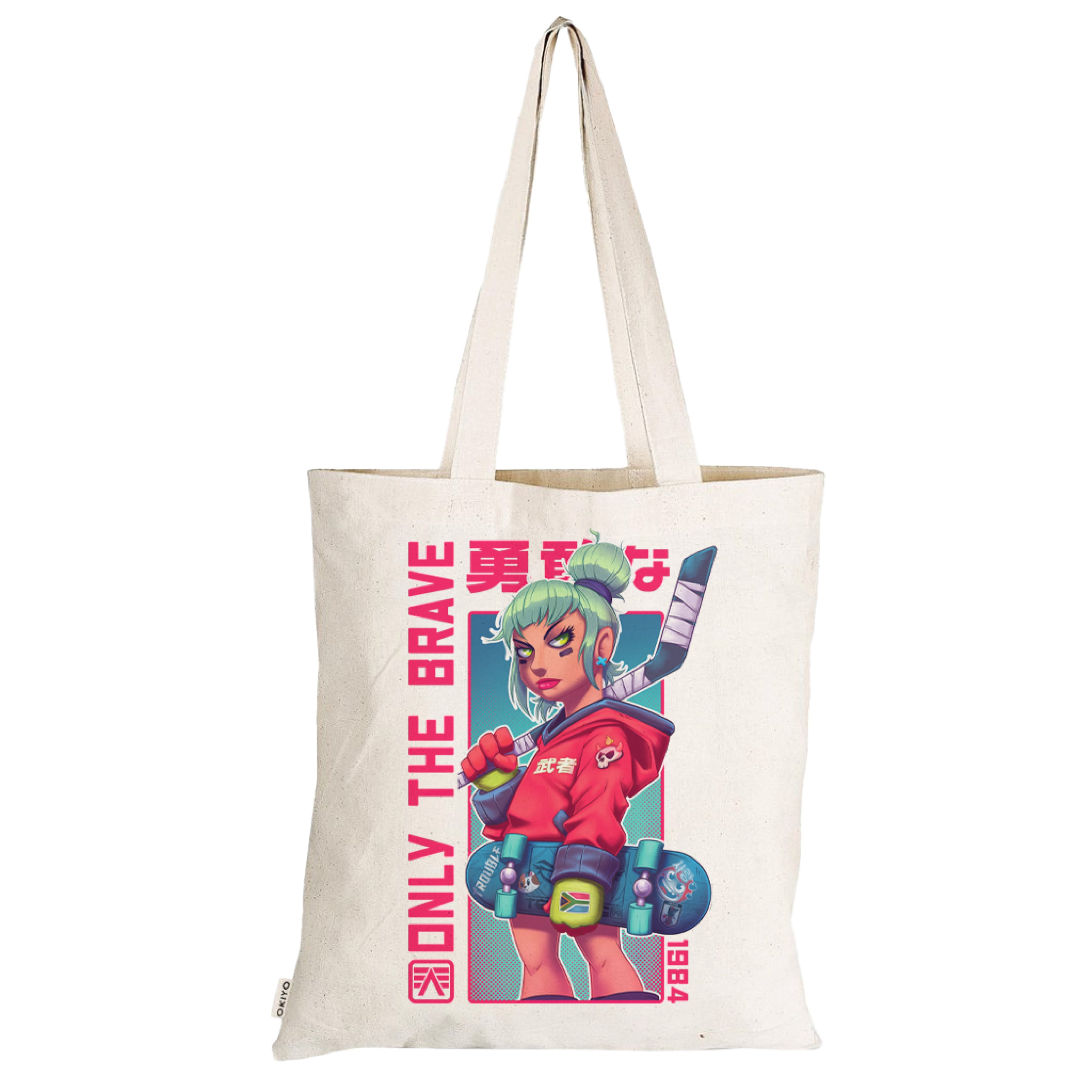 Skating Zombie Girl Tote