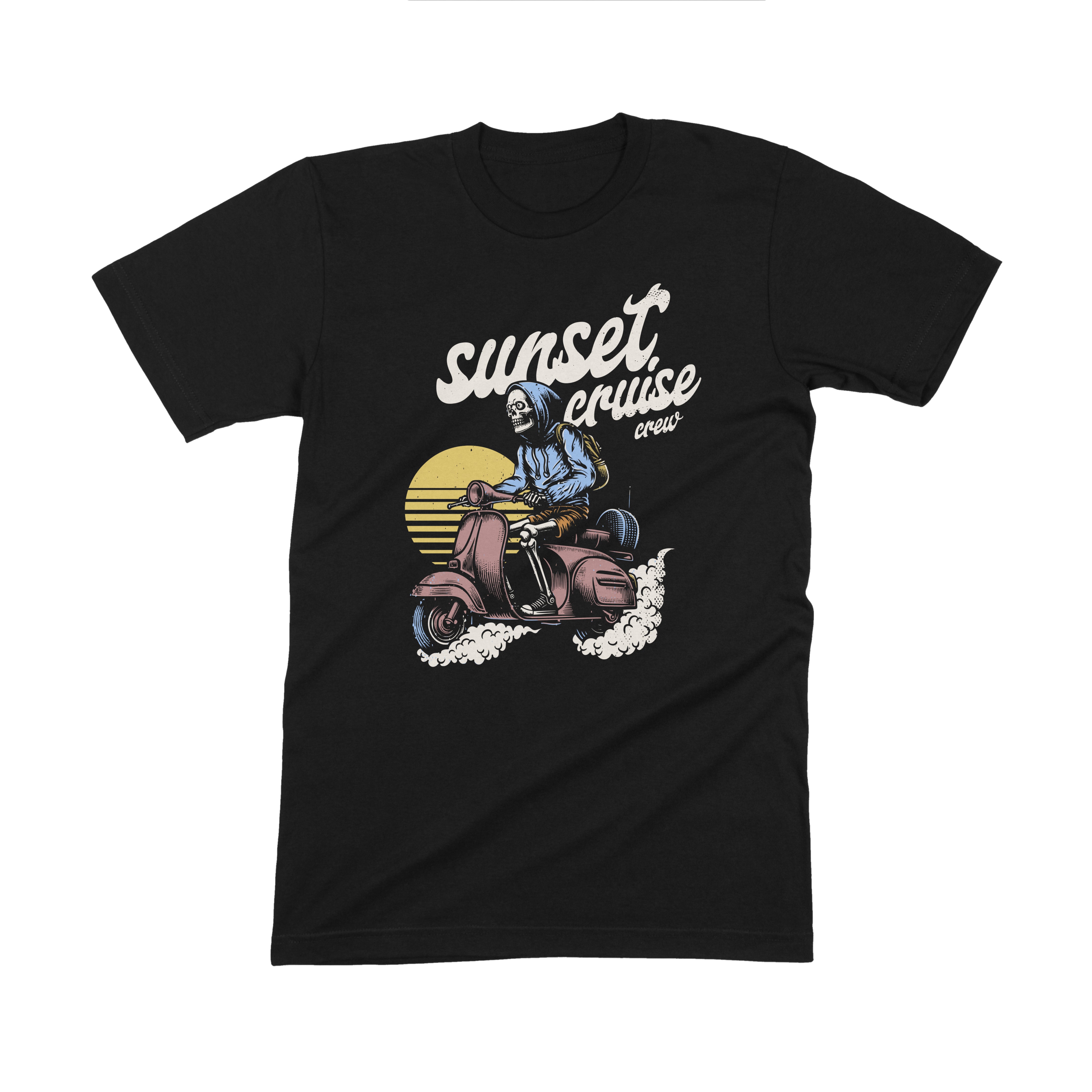 Sunset Skelly Tee