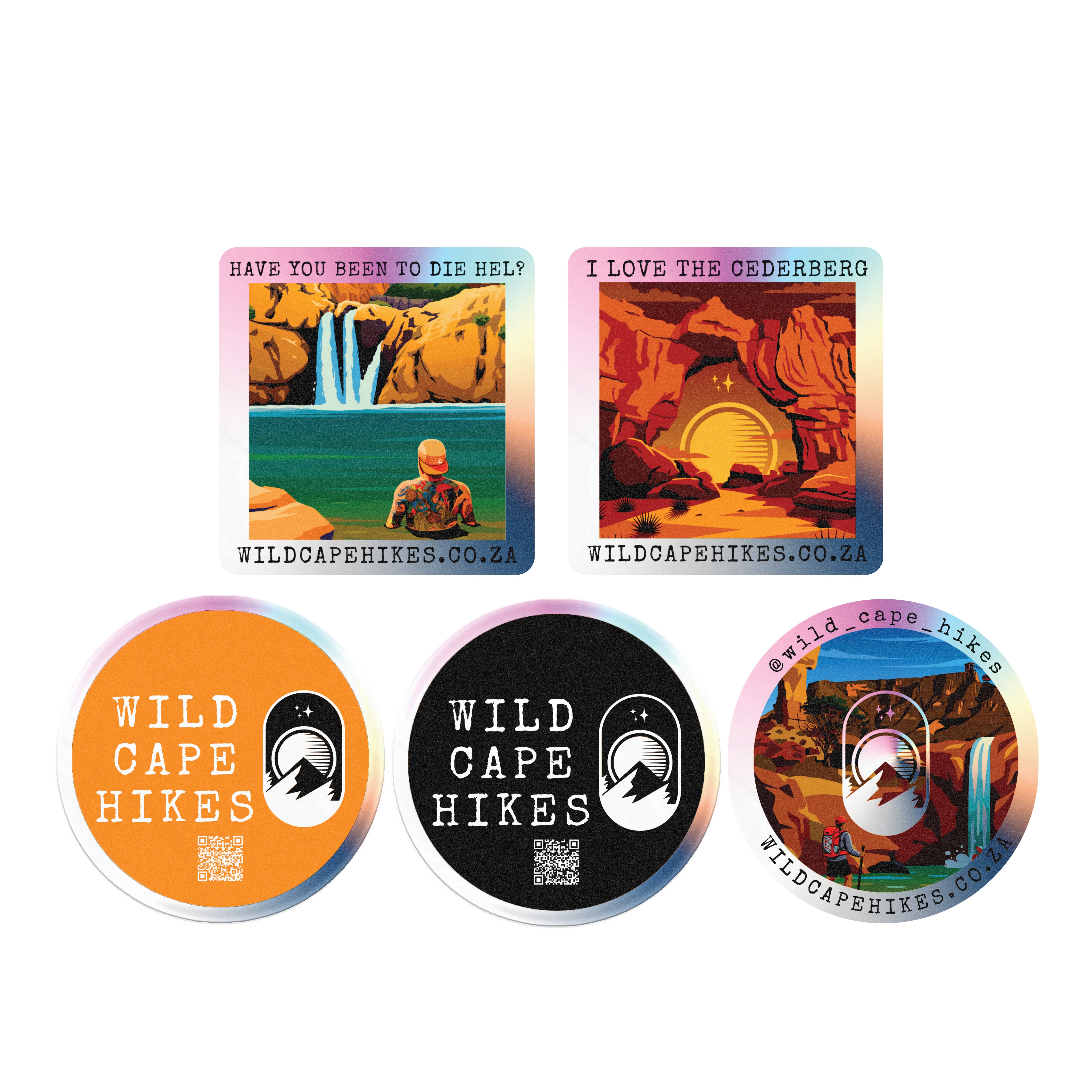 Wild Cape Hikes Sticker Pack