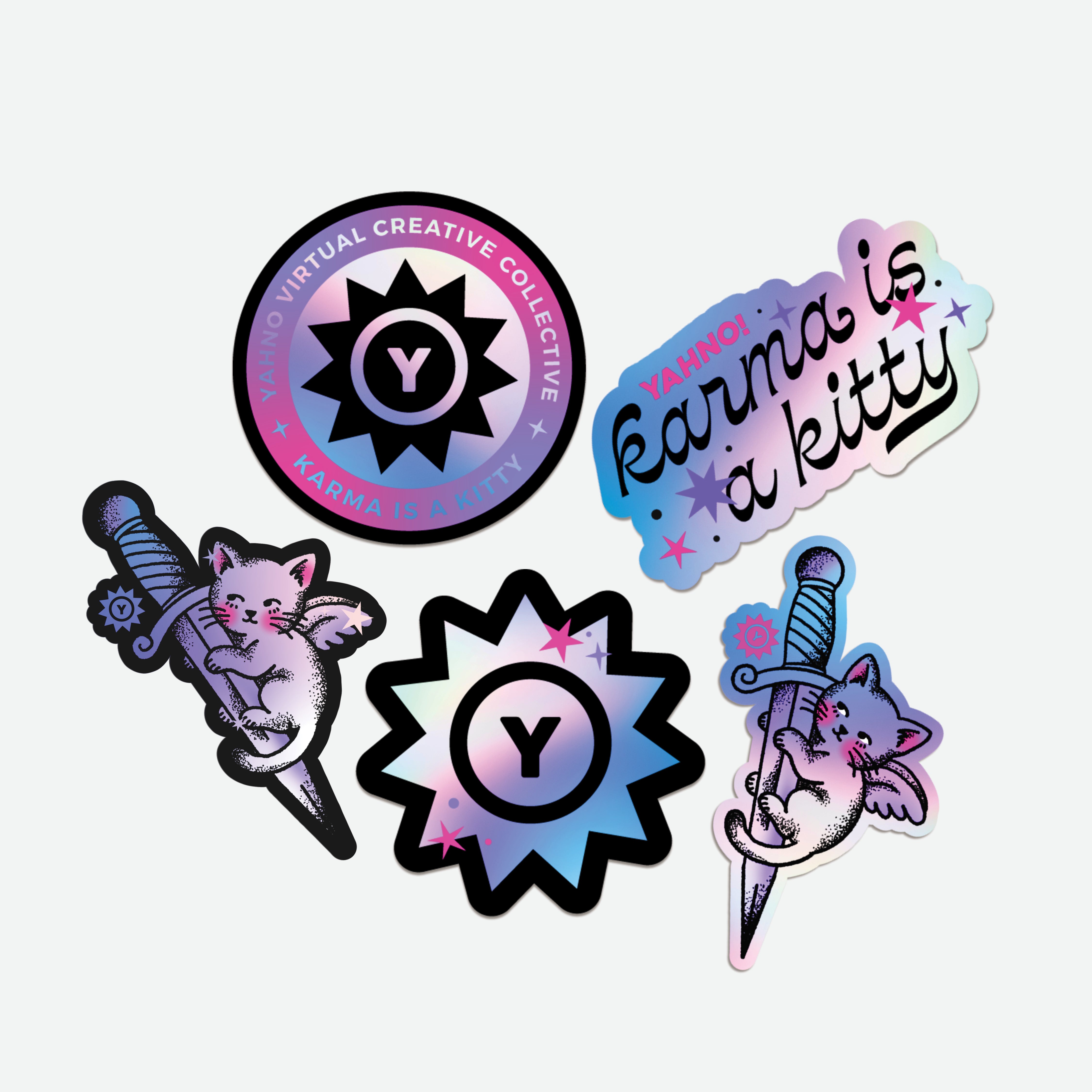 Karma is a Kitty Sticker Pack