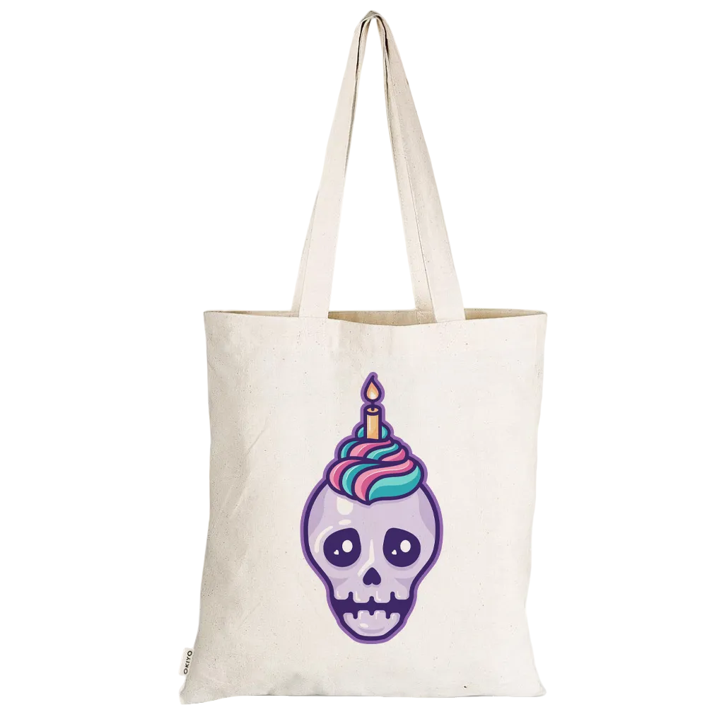 Birthday Candle Skull Tote