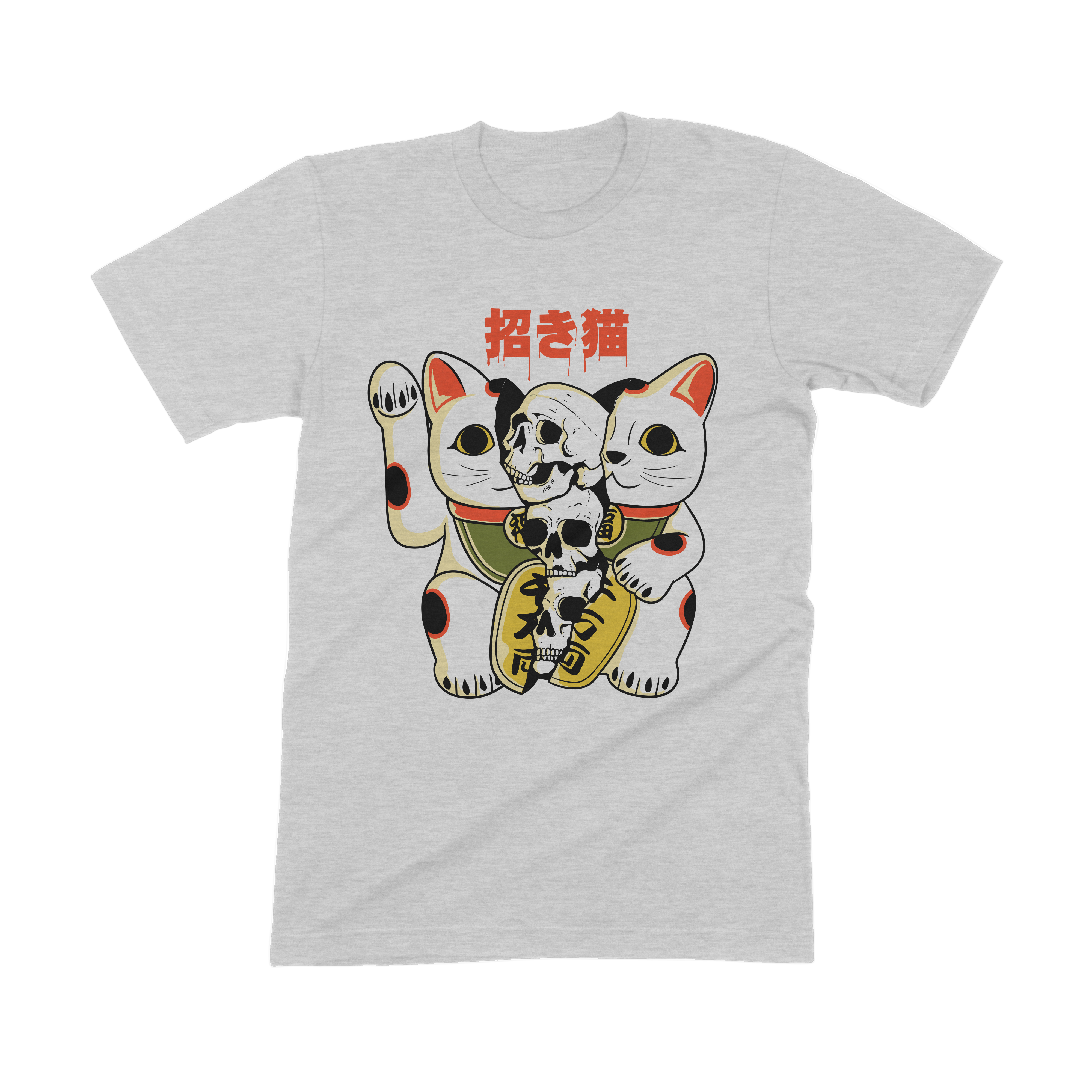 Skull Maneki Neko Tee